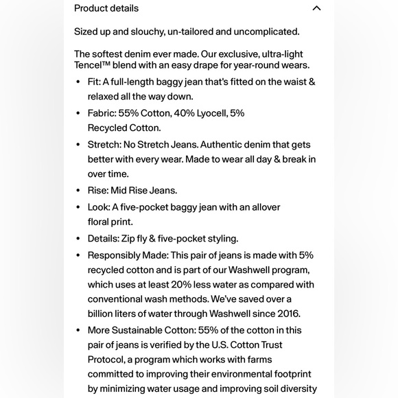 NWT GAP Mid Rise UltraSoft Baggy Jeans - Picture 5 of 6